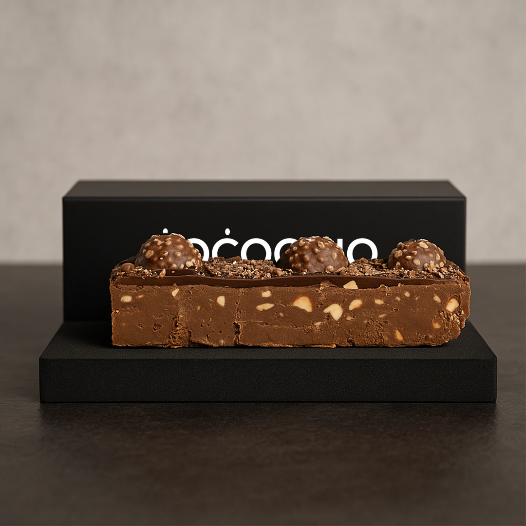 Ferrero Rocher Chocolate & Hazelnut Fudge Log 300g