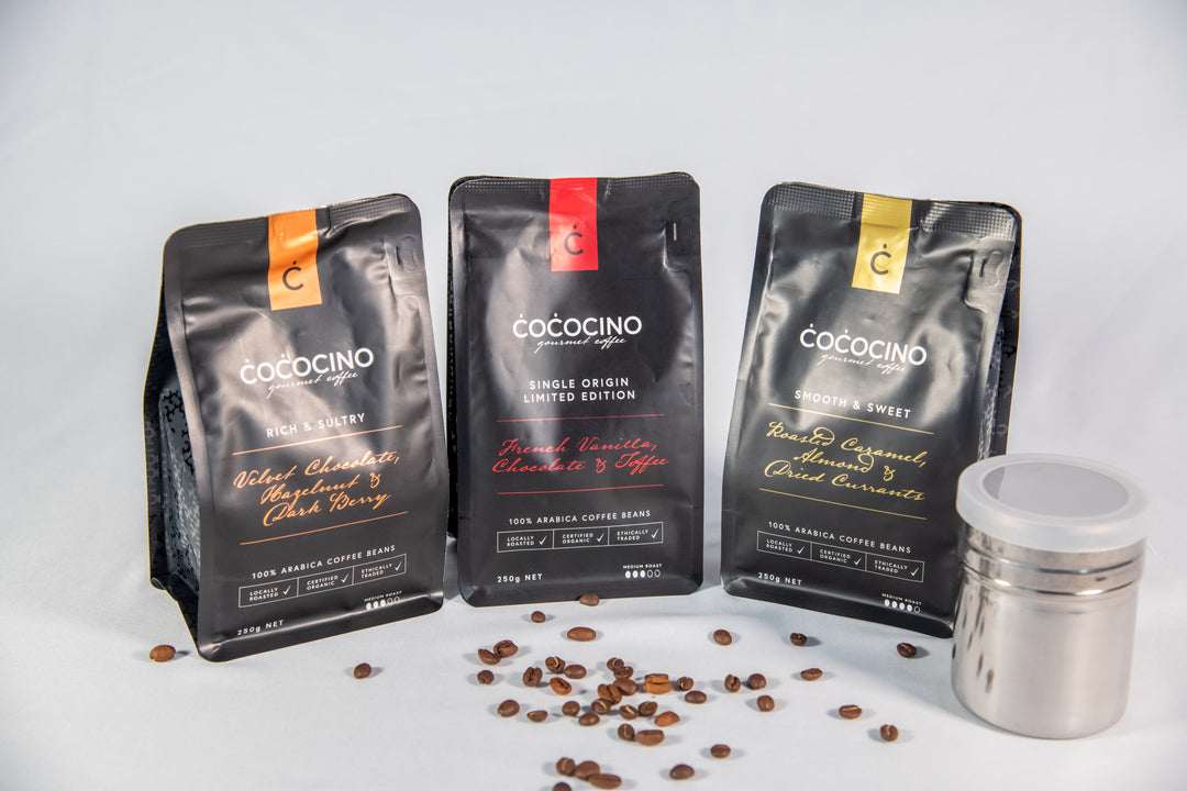 Organic Arabica Coffee Beans 250g - 3 Pack special offer