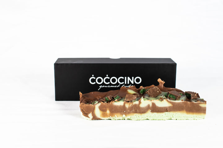 Choc Mint fudge log