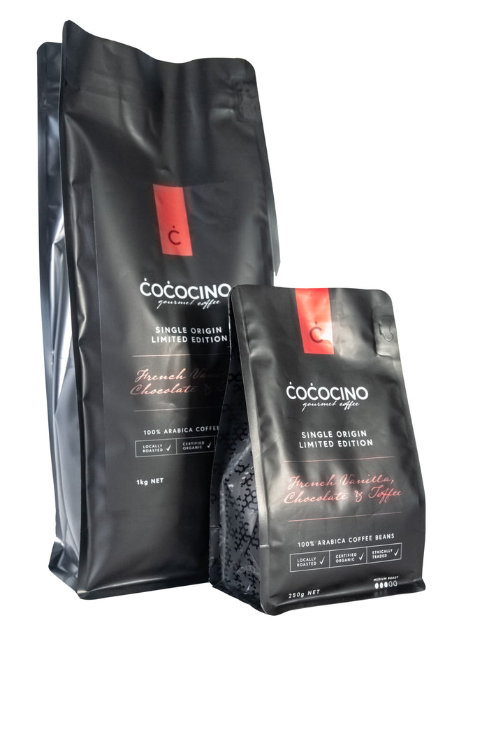 Organic arabica coffee beans