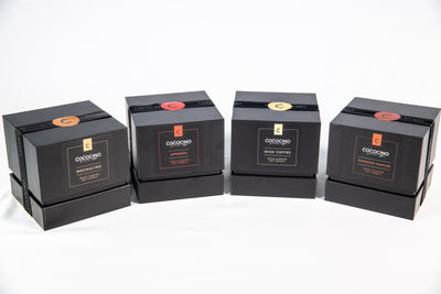 Triple Scented Soy Coffee Candles in Luxury Gift Box (4 individual aromas)