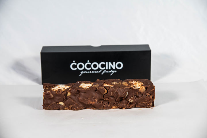 Coconut, Marshmellow & Macadamia Fudge Log