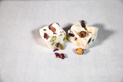 Rose Duo (CL) - Turkish Delight, Rose Pistaccio & Hazelnut and Cranberry Nougat (Clear Lid)