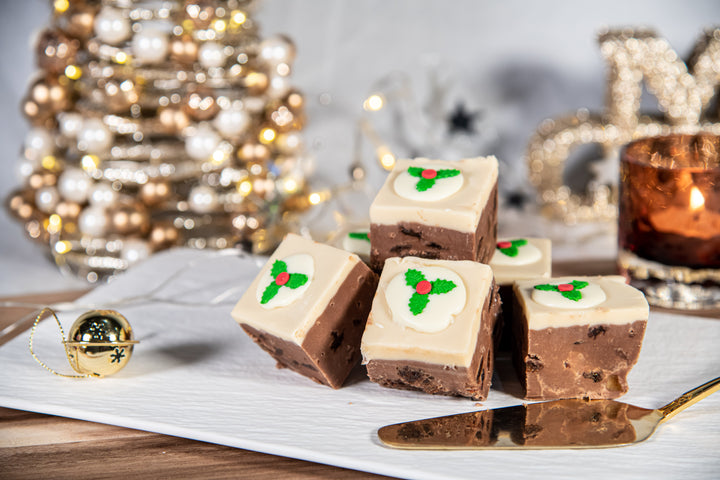 Cococino Christmas pudding fudge